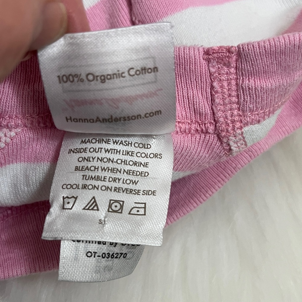 Hanna Andersson Pink Striped The Grinch Cindy Lou Who Organic Cotton Pajamas - Picture 9 of 13